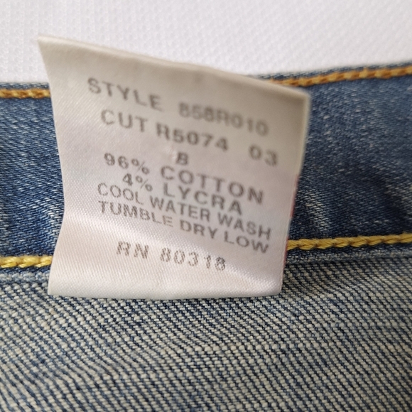 Lucky Jeans brand " The Denim in a Pencil" Y2K core jean skirt. - Picture 10 of 12